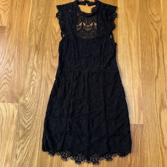 NWT Free People Black Lace Dress Size Small - Picture 10 of 15